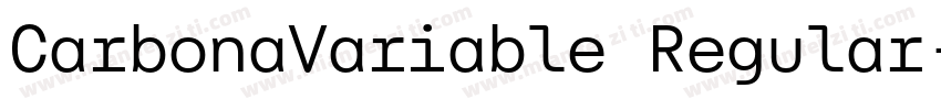 CarbonaVariable Regular字体转换